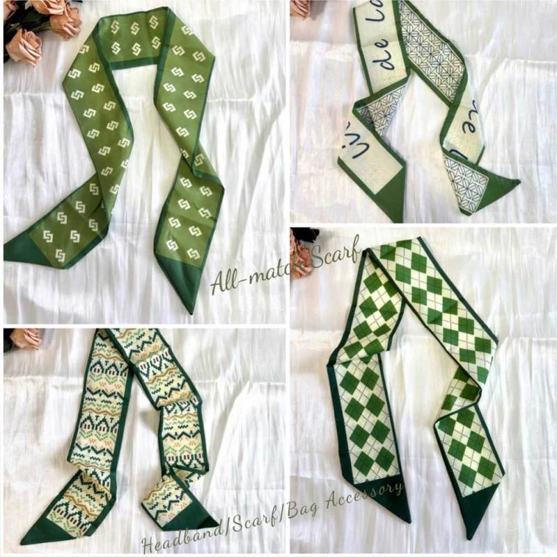 عصابة رأس خضراء أنيقة