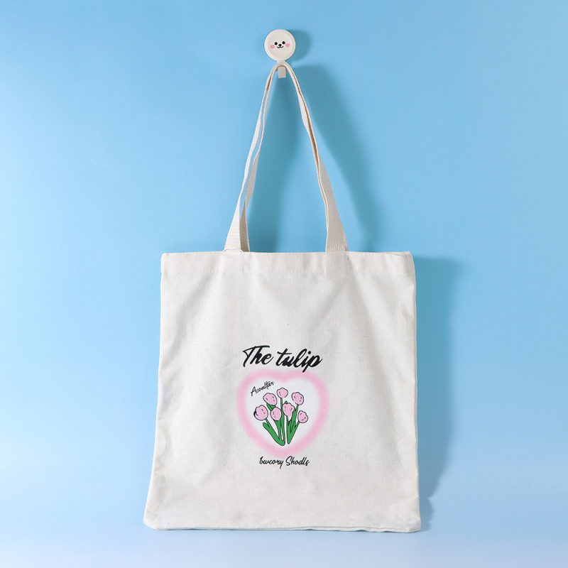 حقيبة كانفاس بسيطة (زهور التوليب)
