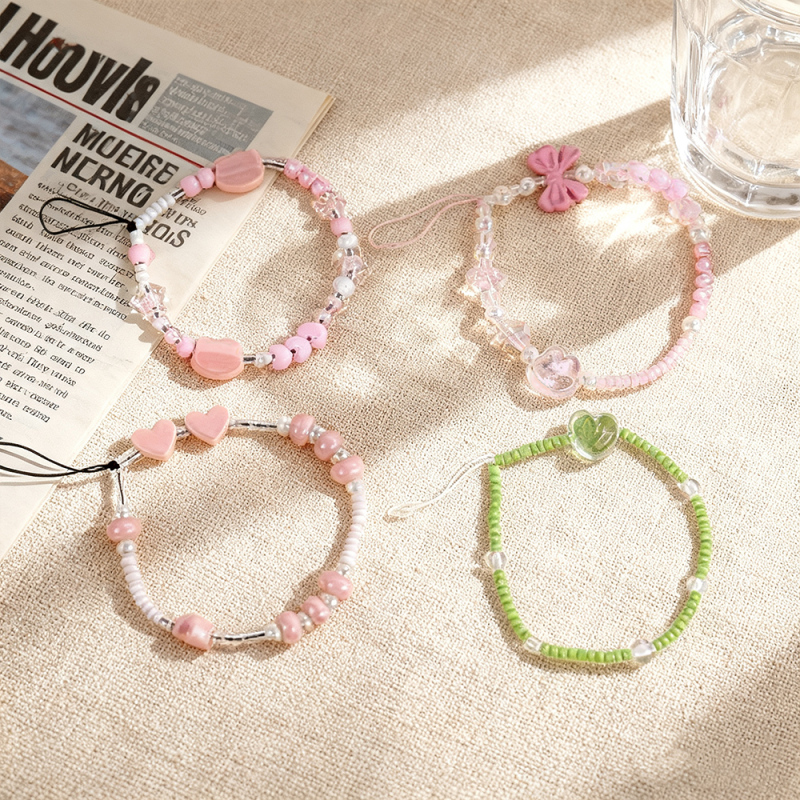 سلسلة مفاتيح خرز مزخرفة جديدة للربيع والصيف #6