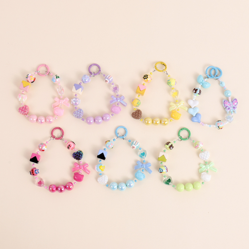 سلسلة مفاتيح خرز مزخرفة جديدة للربيع والصيف #13