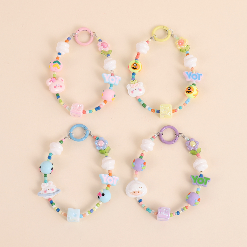 سلسلة مفاتيح خرز مزخرفة جديدة للربيع والصيف #29