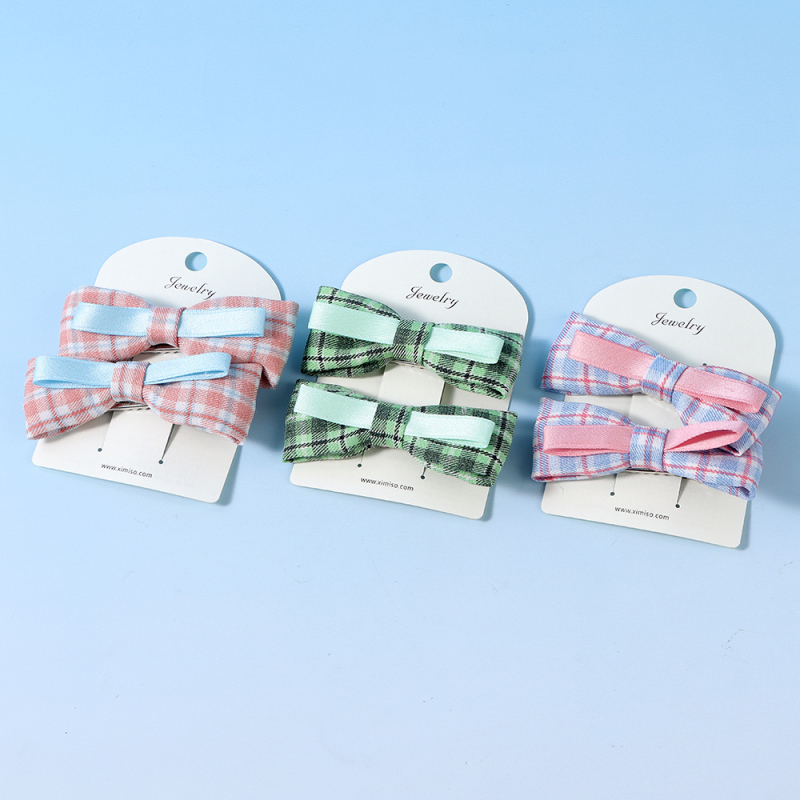 مشابك شعر أساسية سلسلة الكارو الربيعية والصيفية زوج رقم 2