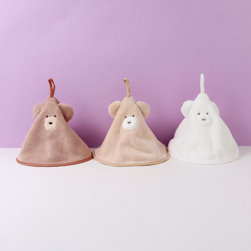 منشفة يد مستديرة سلسلة الدب هنري