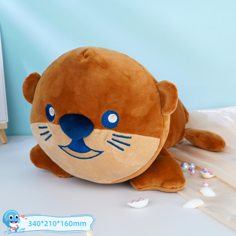 دمية قضاعة شقية مستلقية محشوة (متوسطة)