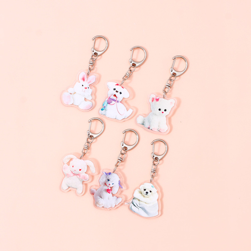 سلسلة مفاتيح حيوان أليف ثلاثي الأبعاد