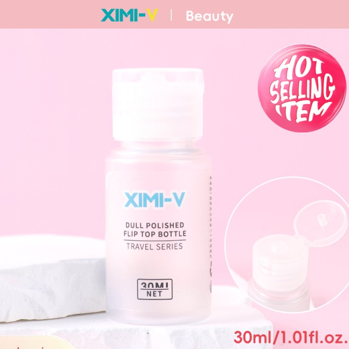 زجاجة غطاء قلاب مصقولة غير لامعة 30مل سلسلة السفر