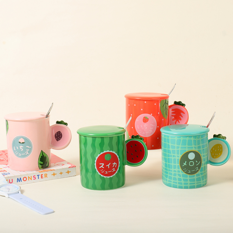 كوب سيراميك إبداعي فواكه الصيف المنعشة