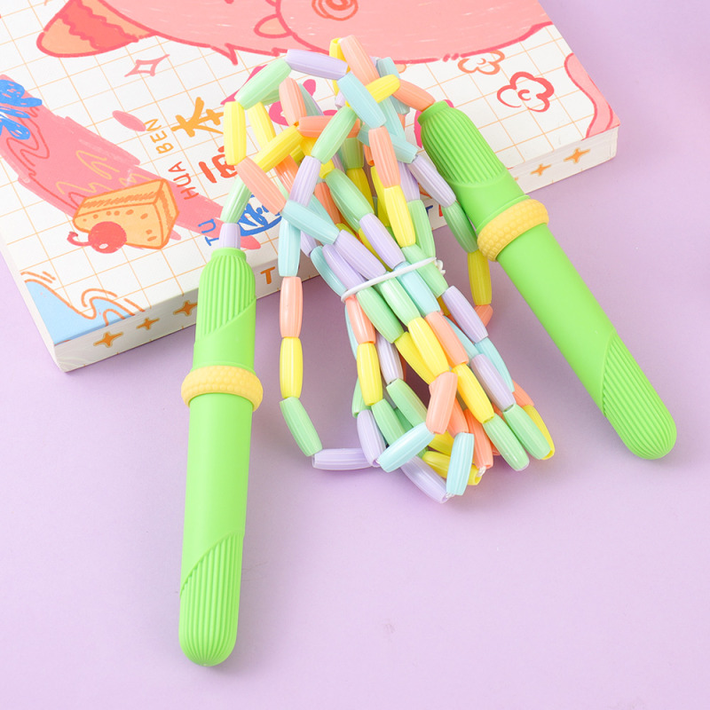 حبل قفز سيليكون ملون مانع للانزلاق (أخضر)