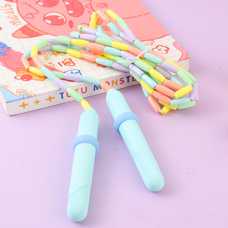 حبل قفز سيليكون ملون مانع للانزلاق (أزرق)