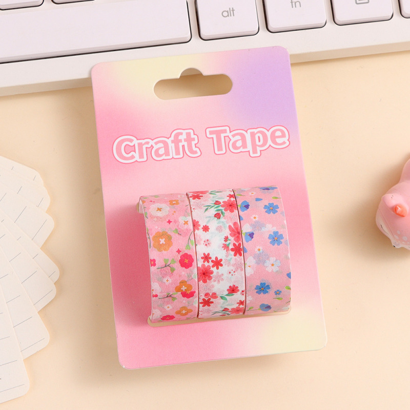 شريط الزهور المنعشة 3 لفات