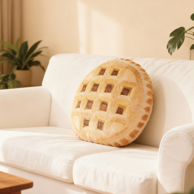 مخدة بسكويت محشو بالكريمة (أصفر)