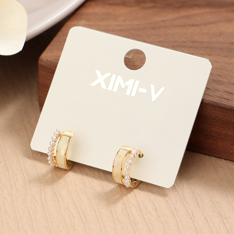 أقراط مطلية بالذهب رقم 4