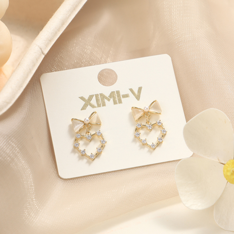 أقراط فضية بإبرة 925 رقم 11