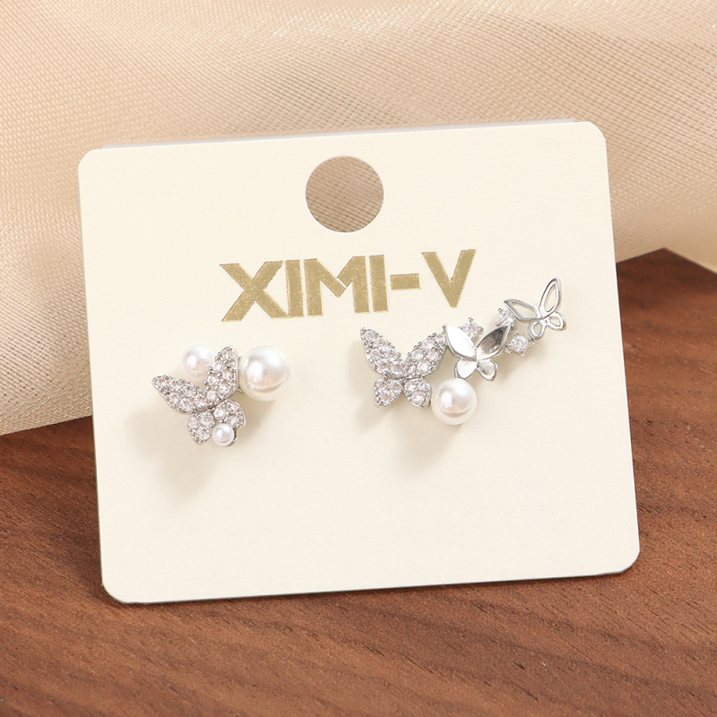 أقراط بإبرة فضية 925 رقم 17