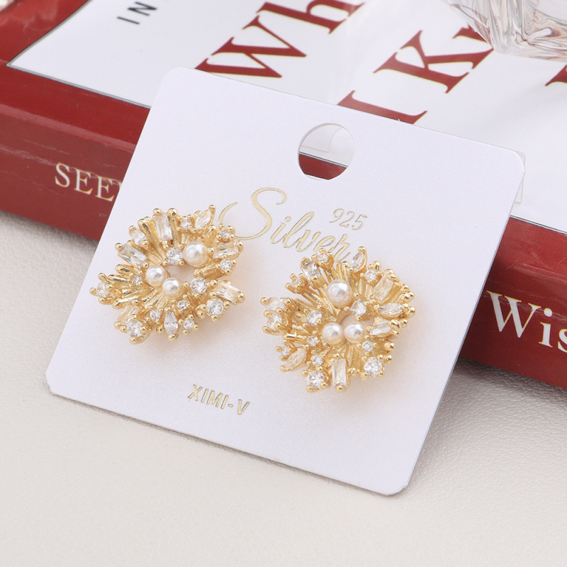 أقراط مسمار زركون شعبية رقم 09