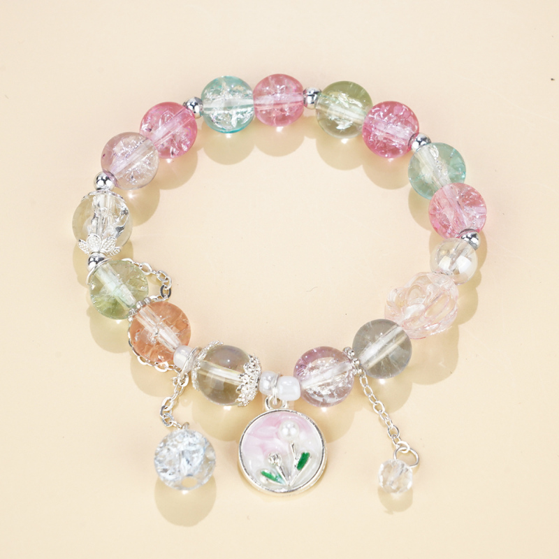 سوار خرز شفاف أنيق