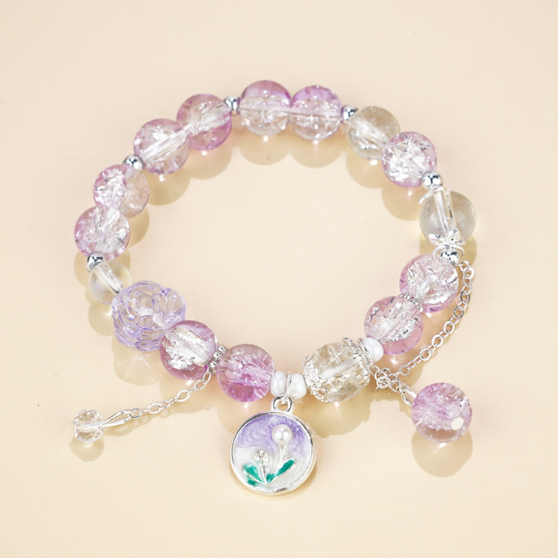 سوار خرز شفاف أنيق