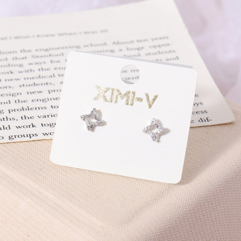 أقراط رفيعة بإبرة فضية استرلنج 925 رقم 03