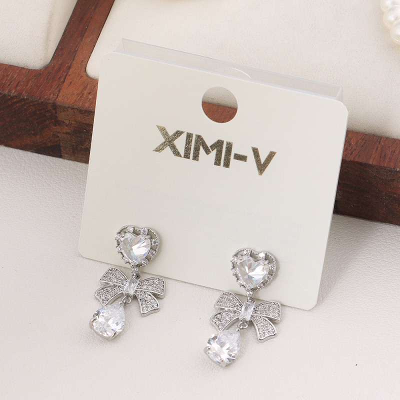 أقراط متوسطة الحجم بإبرة فضية استرلنج 925 رقم 13